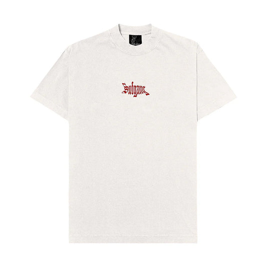 Tee Basic Off White/Red Logo - SUFGANG