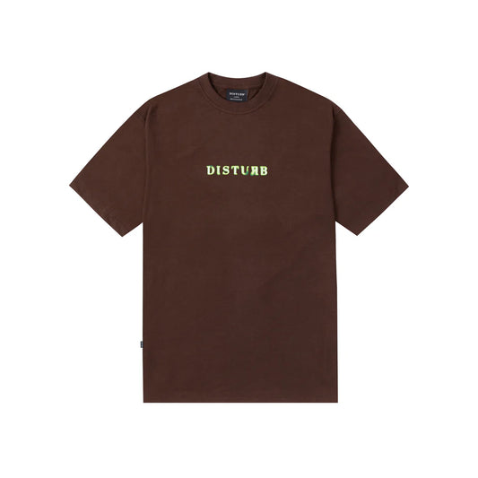 Heat Logo T-Shirt In Brown - DISTURB LTDA
