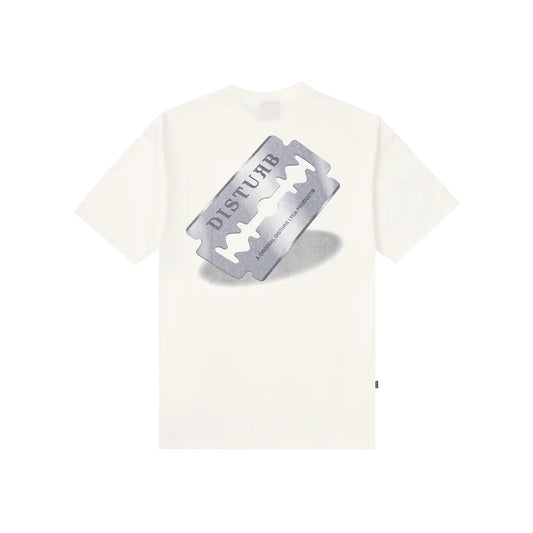 Razorblade T-Shirt In Off-White - DISTURB LTDA