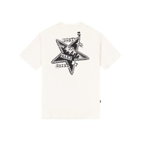 Shiny T-Shirt In Off-White - DISTURB LTDA