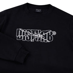 Fragments Crewneck In Black - DISTURB LTDA