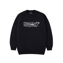 Fragments Crewneck In Black - DISTURB LTDA