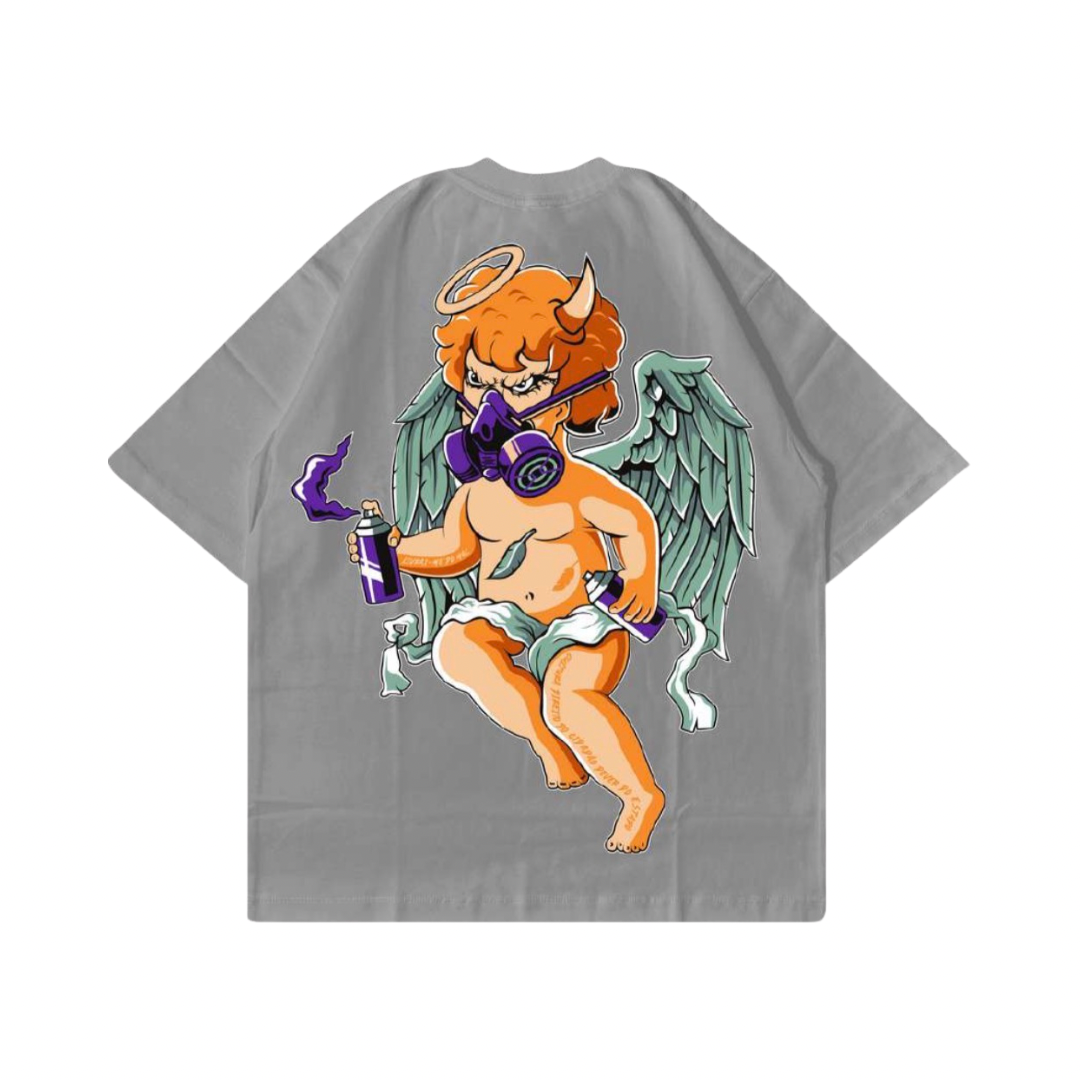 Camiseta Spray Saint Cinza - TRIPSIDE